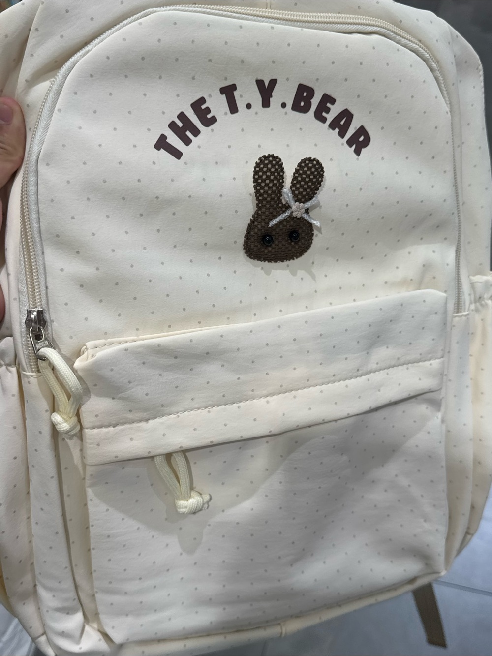 The T.Y. Bear Cream Men’s Backpack